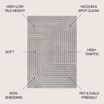 Odense Minimalist Angle Geometric Area Rug